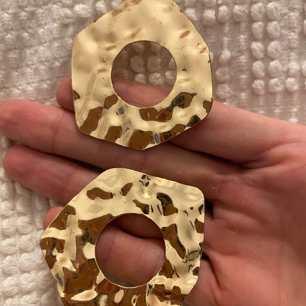 Oliver Bonas UK brand gold plated earrings